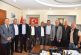 Giresun Ticaret Borsası Başkanı Hamza Bölük,Genel Sekreter Eren Nizam  ve yönetim kurulu üyeleri Belediye Başkanımız Erol Karadere'yi makamında ziyaret ettiler.